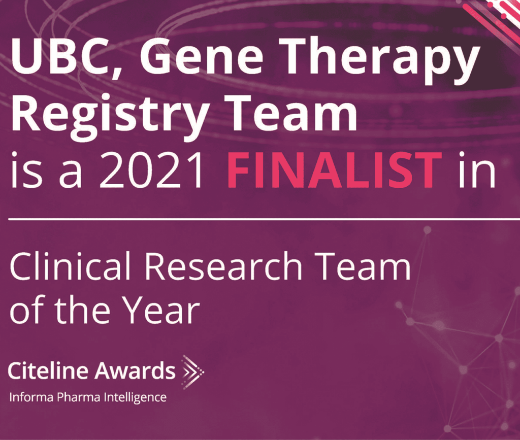 2021 Citeline Award image for Clinical Research Team of the Year